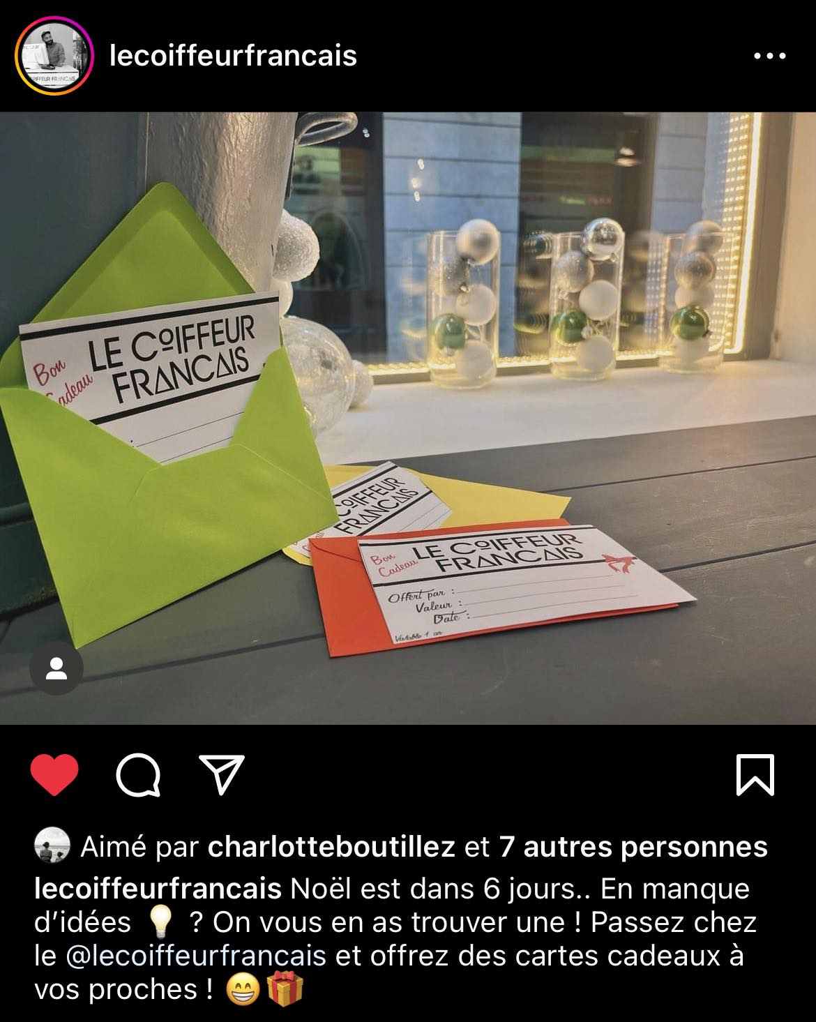 Bon cadeaux 2024 : Le Coiffeur Français l Coiffeur Nimes centre Ville